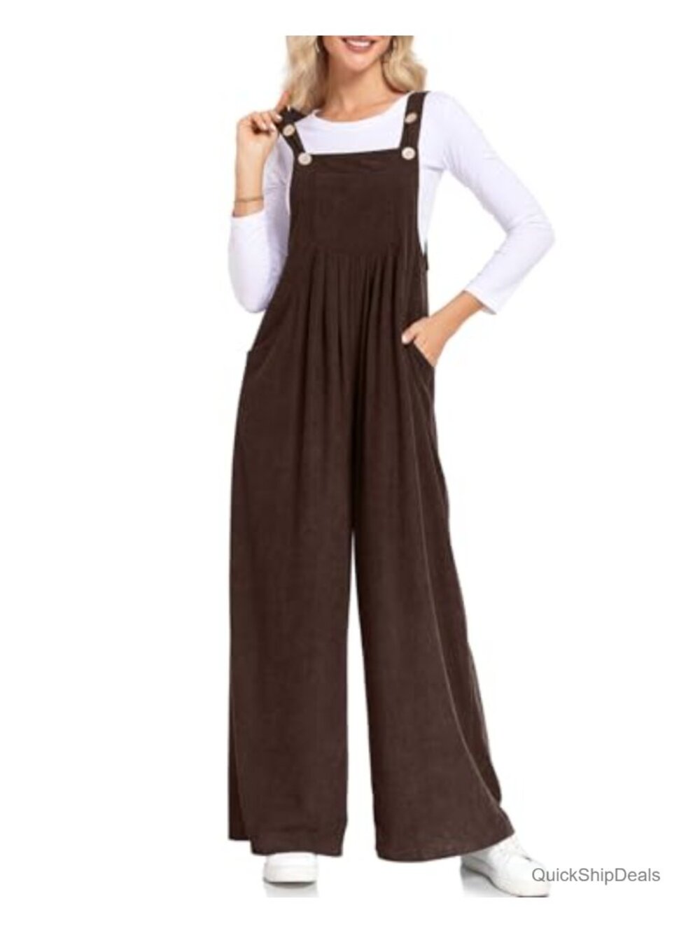 Corduroy Overalls Bib Overall Jumpsuit Straps